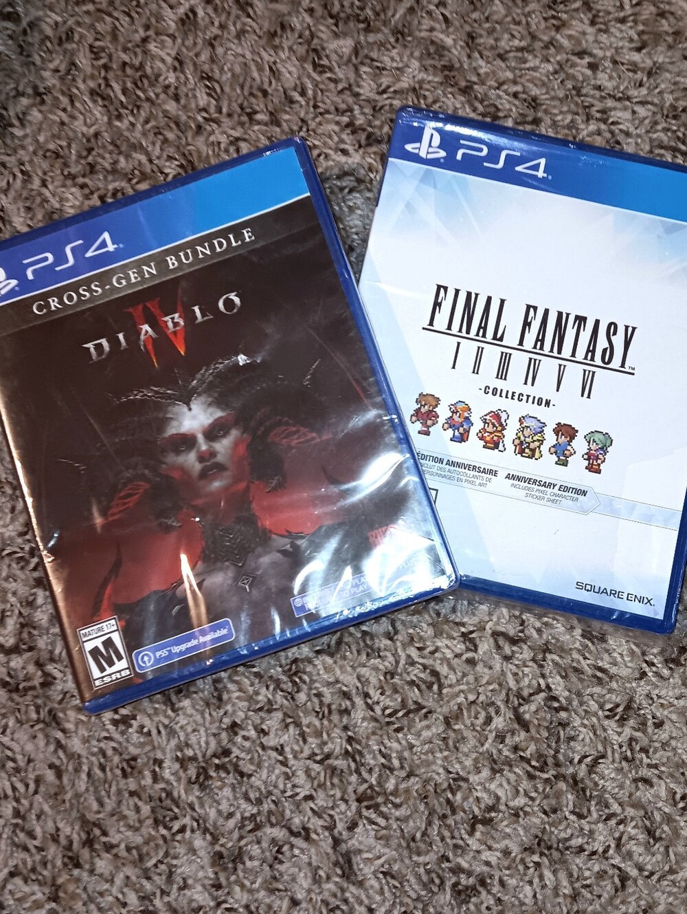 Sony PS4 Games Bundle  Diablo IV and Final Fantasy 1-6 Collection